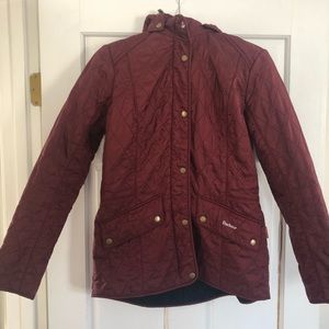 Barbour Burgundy/Maroon Quilted Jacket